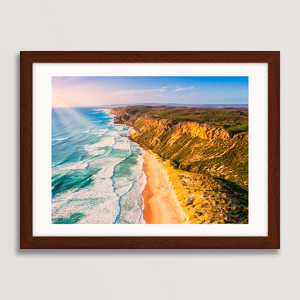 Framed print in a black frame